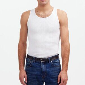 Madewell Men's Classic Ribbed Tank Undershirt Basic Closet Essential 100% Cotton